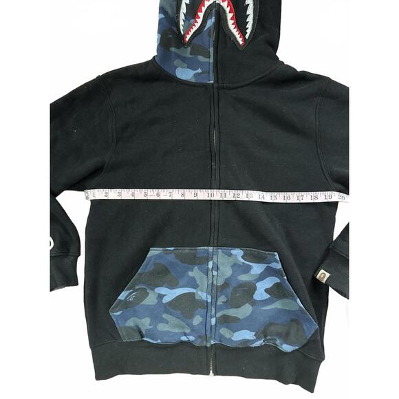 Unique Shark Hooded Zip-Up Sweatshirt - Picture 8 of 12